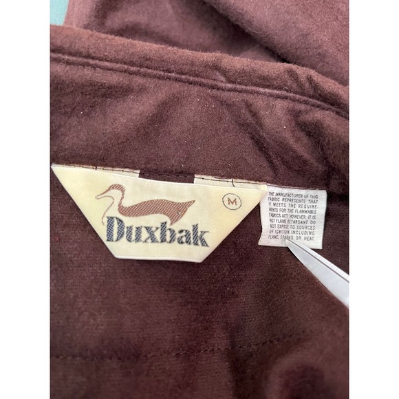 Duxback Flannel Shirt Mens Size Medium Brown Button Up Long Sleeves Outdoors - Picture 6 of 11